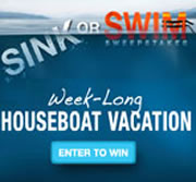 Enter to win a week-long Houseboat Vacation